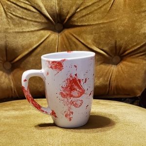 Blood spattered mug